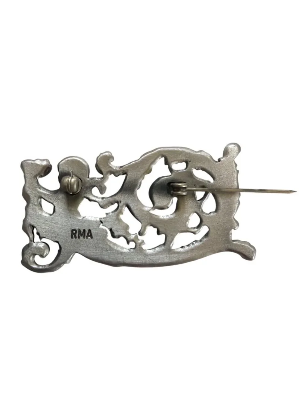 Rubin Museum of Art RMA Silver Tone Brooch Himalayan Art Goddess Spirit Boho